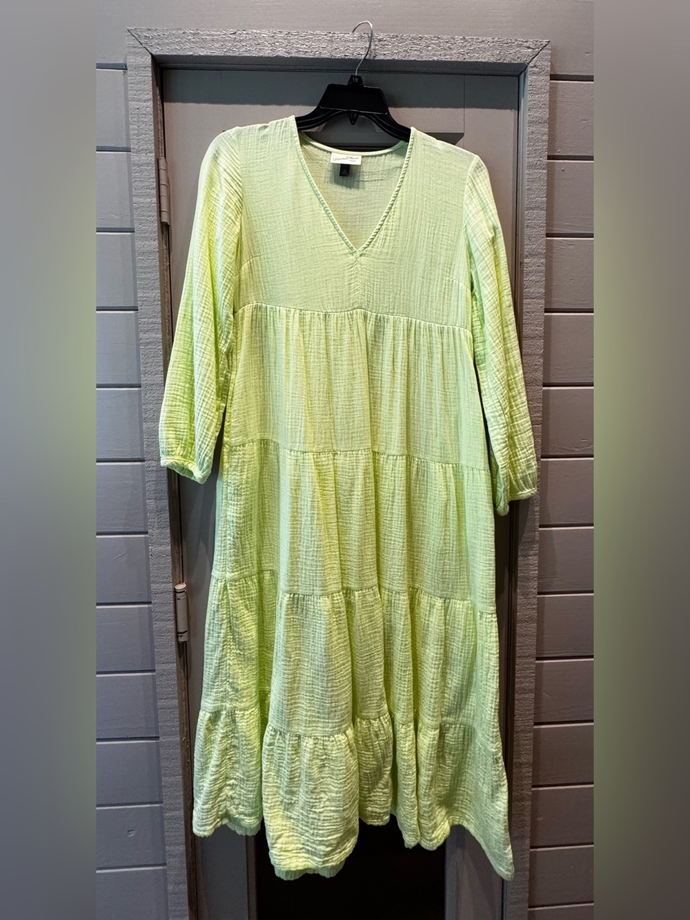 Beautiful Vintage Threads Lemon Yellow 100% Cotton Dress XS